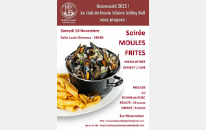 Soirée MOULES-FRITES 2022