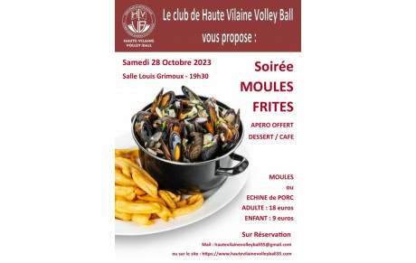 Soirée MOULES-FRITES 2023